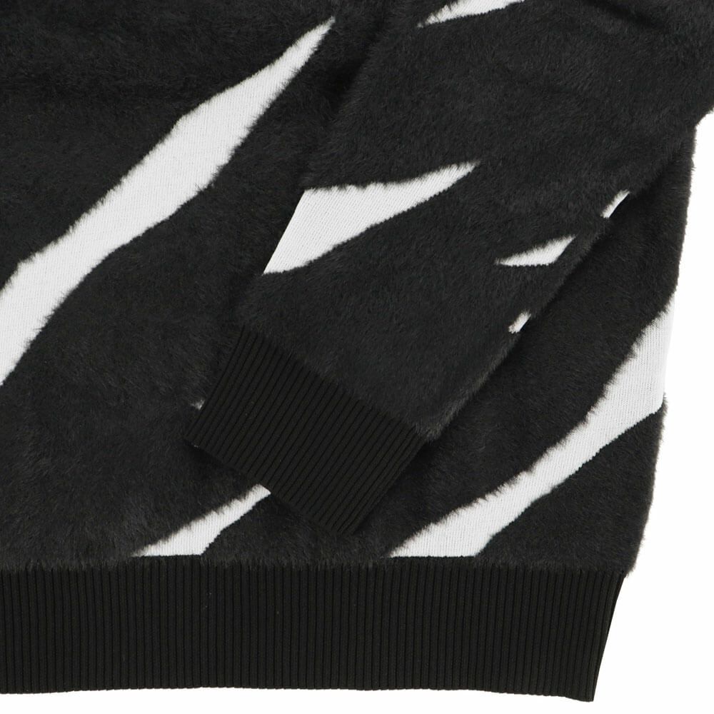 ジャックバニー Jack Bunny!!　メンズ 12Gダブルジャガード クルーネックニット 長袖 セーター 262-5270155　2025年モデル ブラック 詳細5