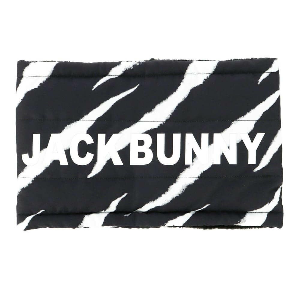 ジャックバニー Jack Bunny!!　ロゴデザイン ネックウォーマー 262-5283121 011 ゼブラ　2025年モデル  ゼブラ