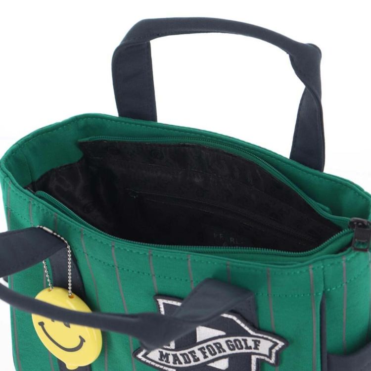 パーリーゲイツ PEARLY GATES SMILEチャーム付き ピンストライプ柄