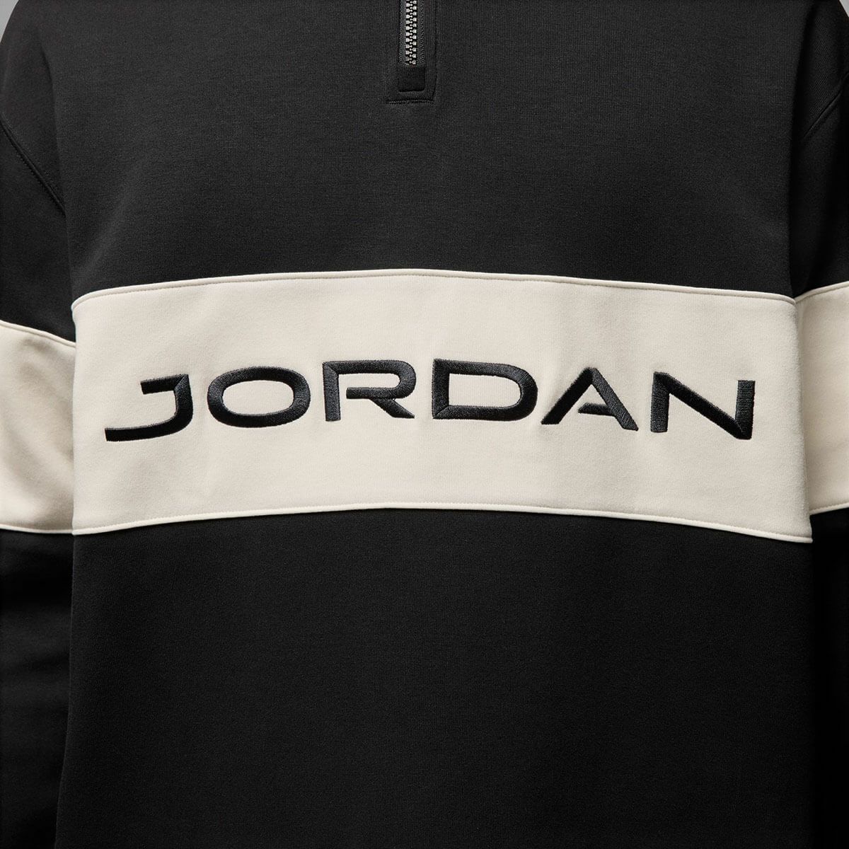 Jordan ジョーダン　メンズ フリース Dri-FIT ハーフジップ 長袖 HF9919 010 ブラック/セイル/ダークシャドウ 詳細3