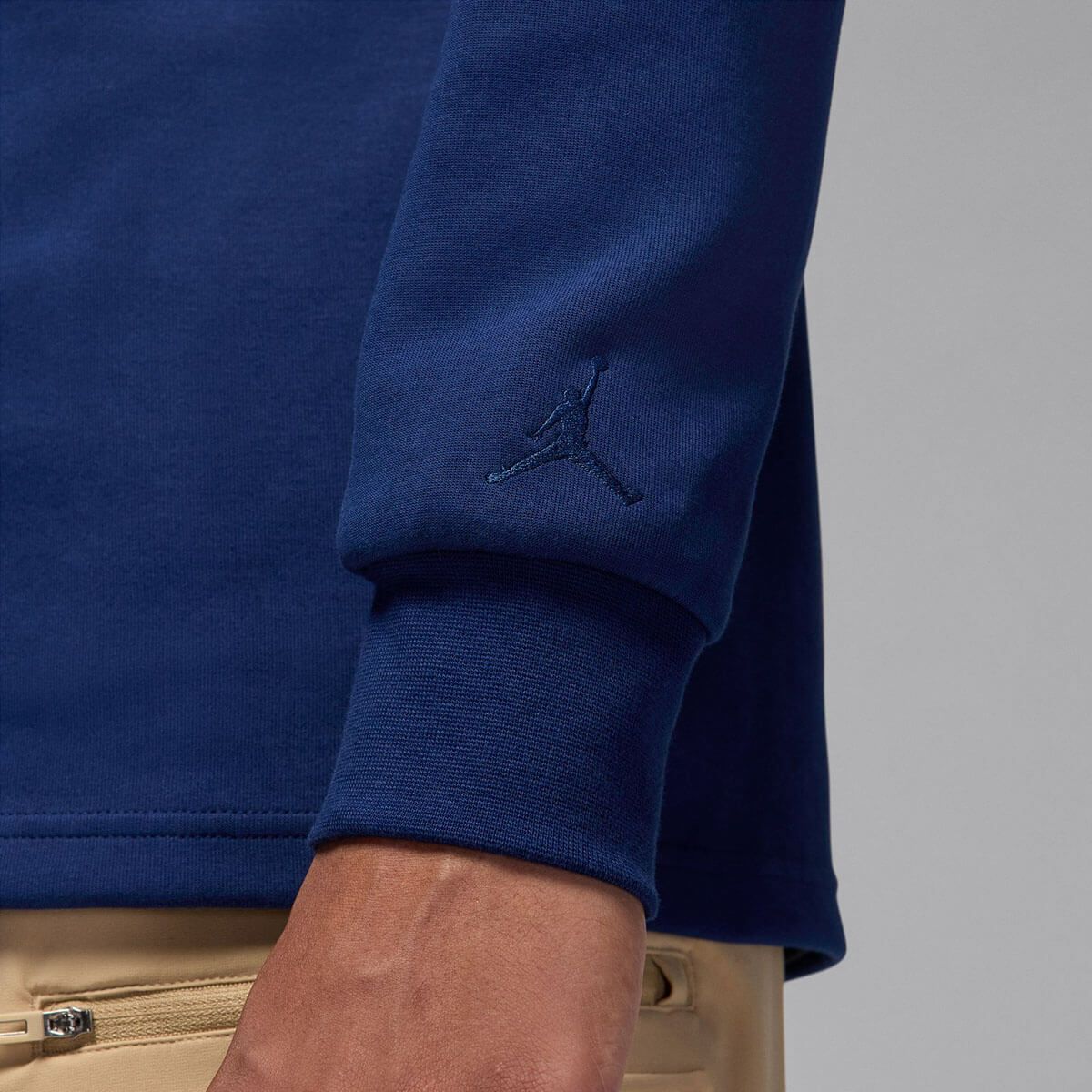 Jordan ジョーダン　メンズ フリース Dri-FIT ハーフジップ 長袖 HF9919 492 ブルーボイド/セイル/ブルーボイド 詳細3