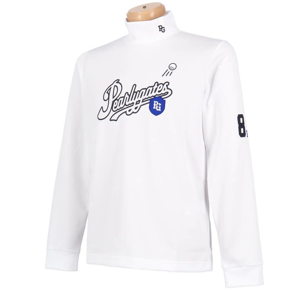 パーリーゲイツ PEARLY GATES　メンズ 鹿の子ダンボールゼブラ 長袖 ハイネック カットソー 053-5266001　2025年モデル 詳細1 詳細4