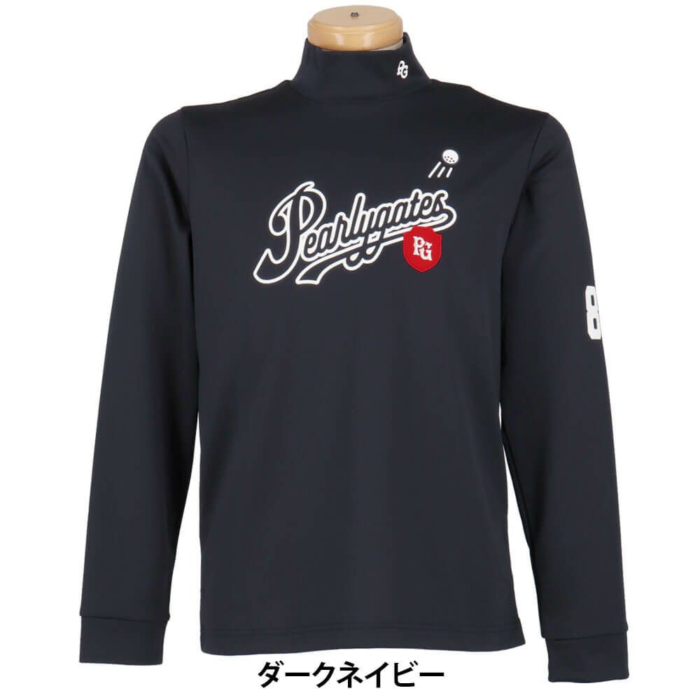 パーリーゲイツ PEARLY GATES　メンズ 鹿の子ダンボールゼブラ 長袖 ハイネック カットソー 053-5266001　2025年モデル 詳細1 詳細5