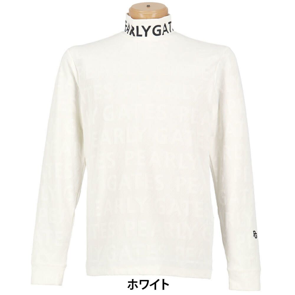 パーリーゲイツ PEARLY GATES　メンズ 3Dベアジャガード 長袖 ハイネック カットソー 053-5266005　2025年モデル 詳細1 詳細2