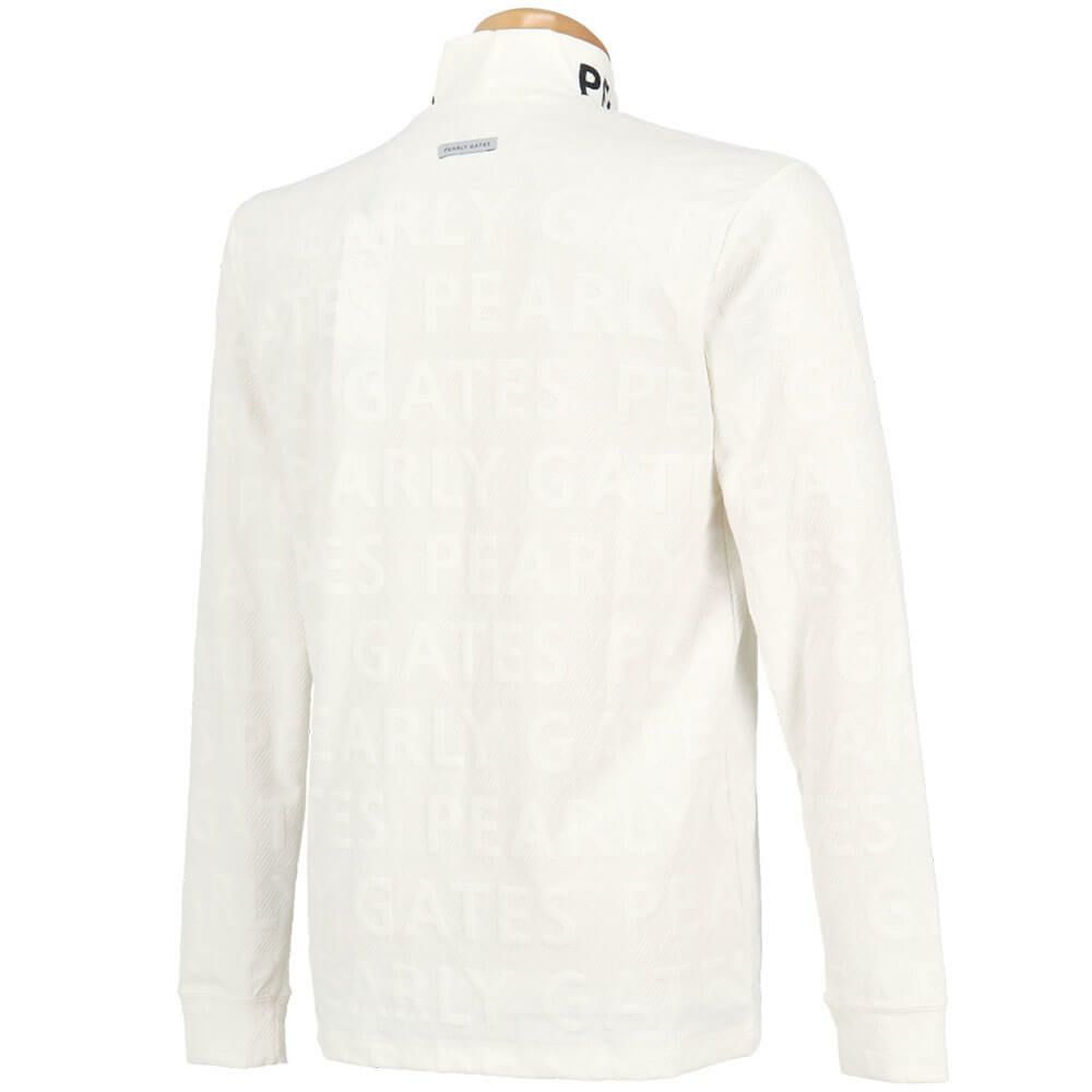パーリーゲイツ PEARLY GATES　メンズ 3Dベアジャガード 長袖 ハイネック カットソー 053-5266005　2025年モデル 詳細1 詳細3