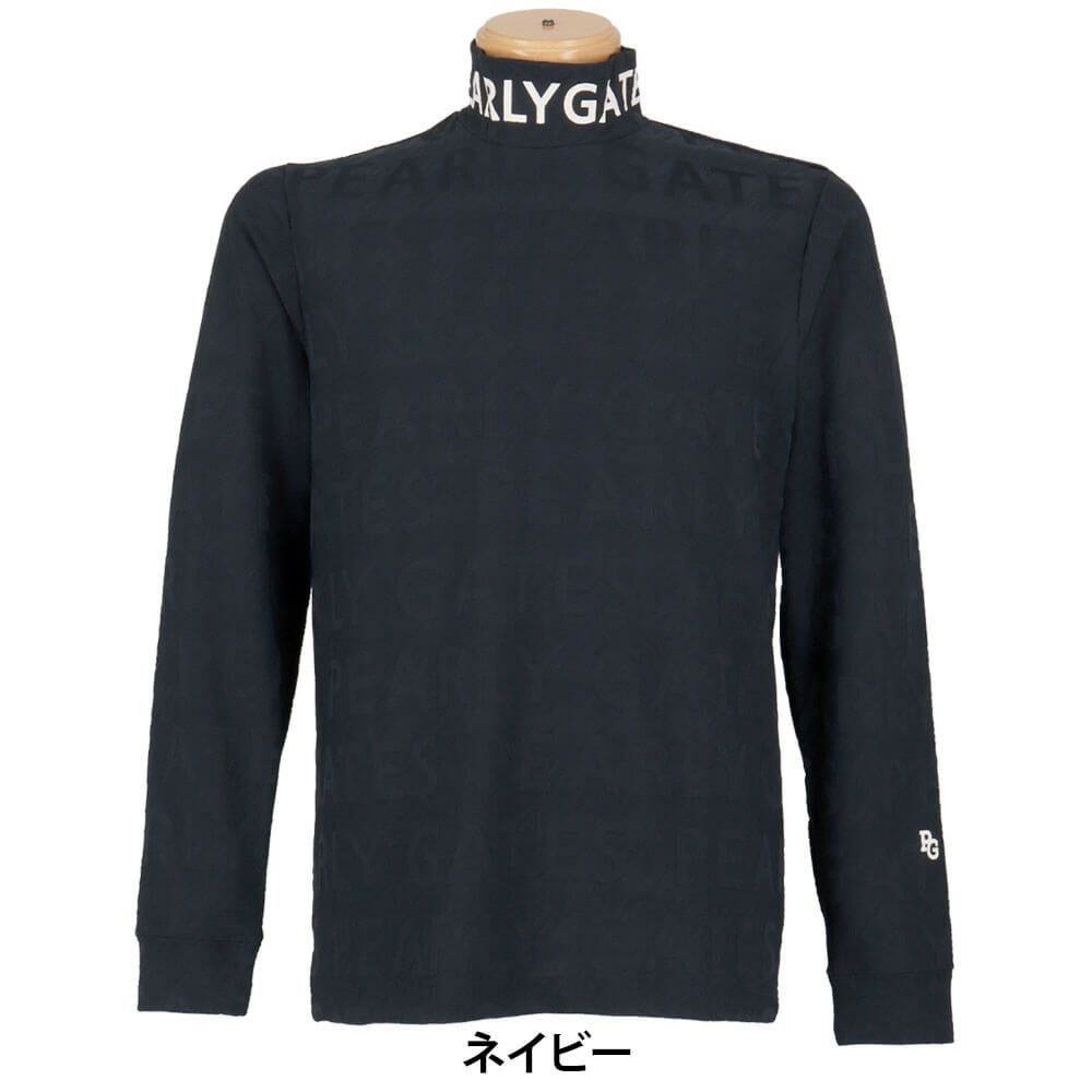 パーリーゲイツ PEARLY GATES　メンズ 3Dベアジャガード 長袖 ハイネック カットソー 053-5266005　2025年モデル 詳細1 詳細5