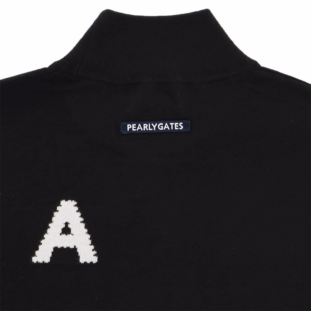 パーリーゲイツ PEARLY GATES　メンズ 12G 部分ジャガードカシミヤタッチコットン 長袖 ハイネック ニット プルオーバー 053-5274017　2025年モデル 詳細1 詳細9