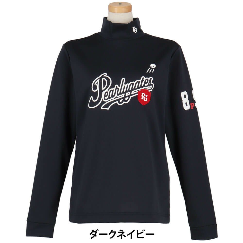 パーリーゲイツ PEARLY GATES　レディース 鹿の子ダンボールゼブラ 長袖 ハイネック カットソー 055-5266002　2025年モデル 詳細1 詳細5