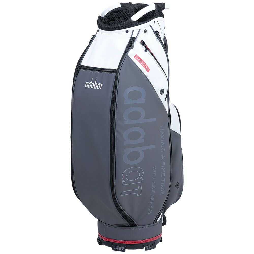 アダバット adabat　カジュアルデザイン メンズ キャディバッグ ABC438 WG ホワイト/グレー　2026年モデル ホワイト/グレー 詳細2