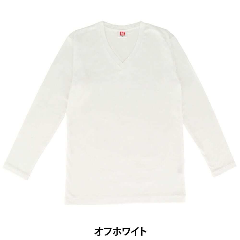 B.V.D. メンズ 瞬暖 Vネック長袖Tシャツ GR078BPS　詳細2