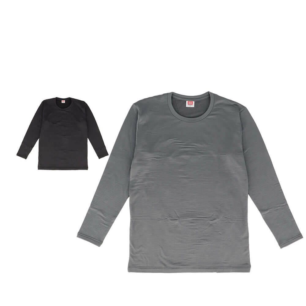 B.V.D. メンズ 瞬暖 クルーネック 長袖 Tシャツ GR097BPS 詳細1