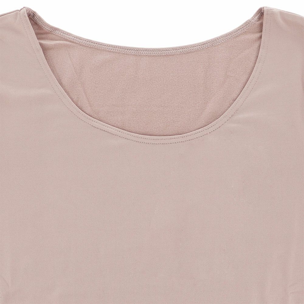 B.V.D. レディース 瞬暖 あったかインナー 裏起毛 8分袖シャツ BAKH38B　詳細4