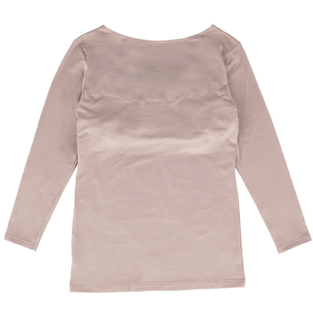 B.V.D. レディース 瞬暖 あったかインナー 裏起毛 カップ付き8分袖シャツ BAKH96B　詳細3