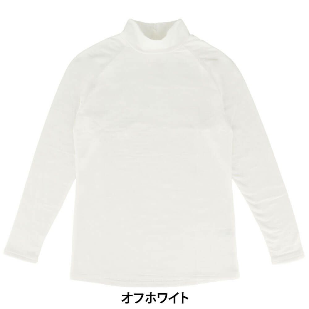 B.V.D. レディース 瞬暖 グリッドテック 裏起毛 10分袖ハイネックシャツ（LLサイズ） BAKU40　詳細2