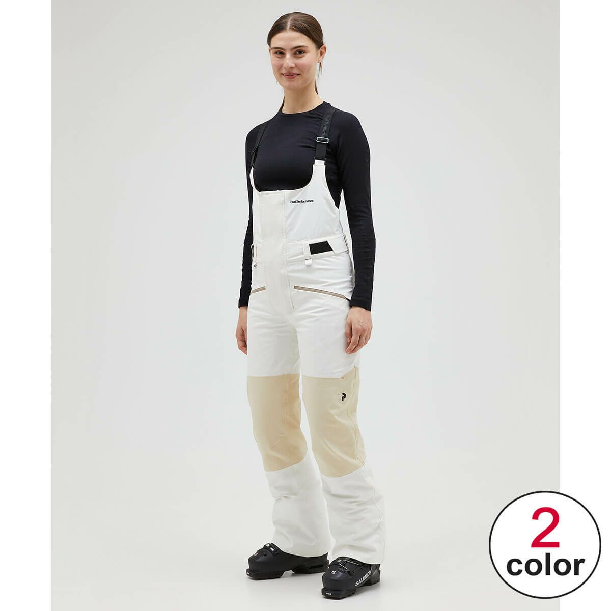 ピークパフォーマンス PEAK PERFORMANCE　スキー スノーボードウェア 2L ストレッチ ビブ パンツ ウィメンズ W 2L Stretch Bib Pants G78995 2024-2025