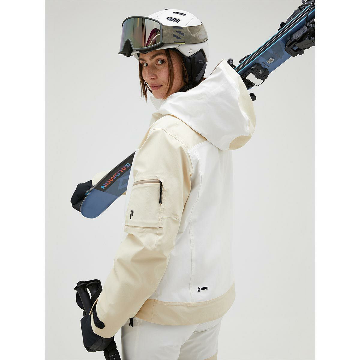 ピークパフォーマンス PEAK PERFORMANCE　スキー スノーボードウェア 2L ストレッチ ジャケット ウィメンズ W 2L Stretch Jacket G78996 2024-2025 SAND FOG 詳細8