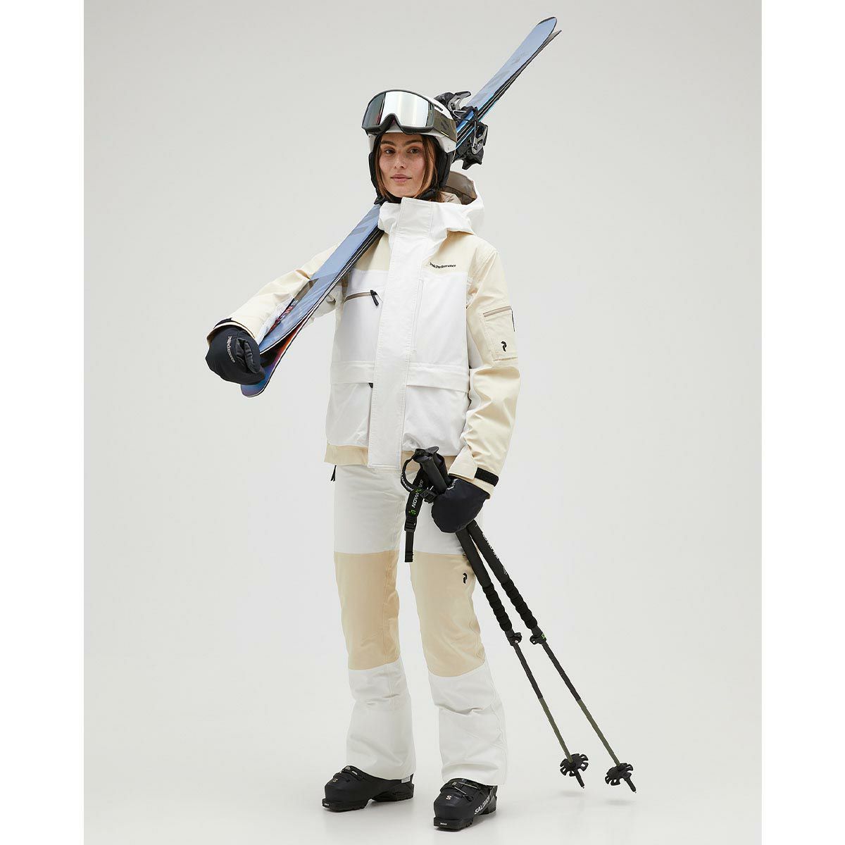 ピークパフォーマンス PEAK PERFORMANCE　スキー スノーボードウェア 2L ストレッチ ジャケット ウィメンズ W 2L Stretch Jacket G78996 2024-2025 SAND FOG 詳細10