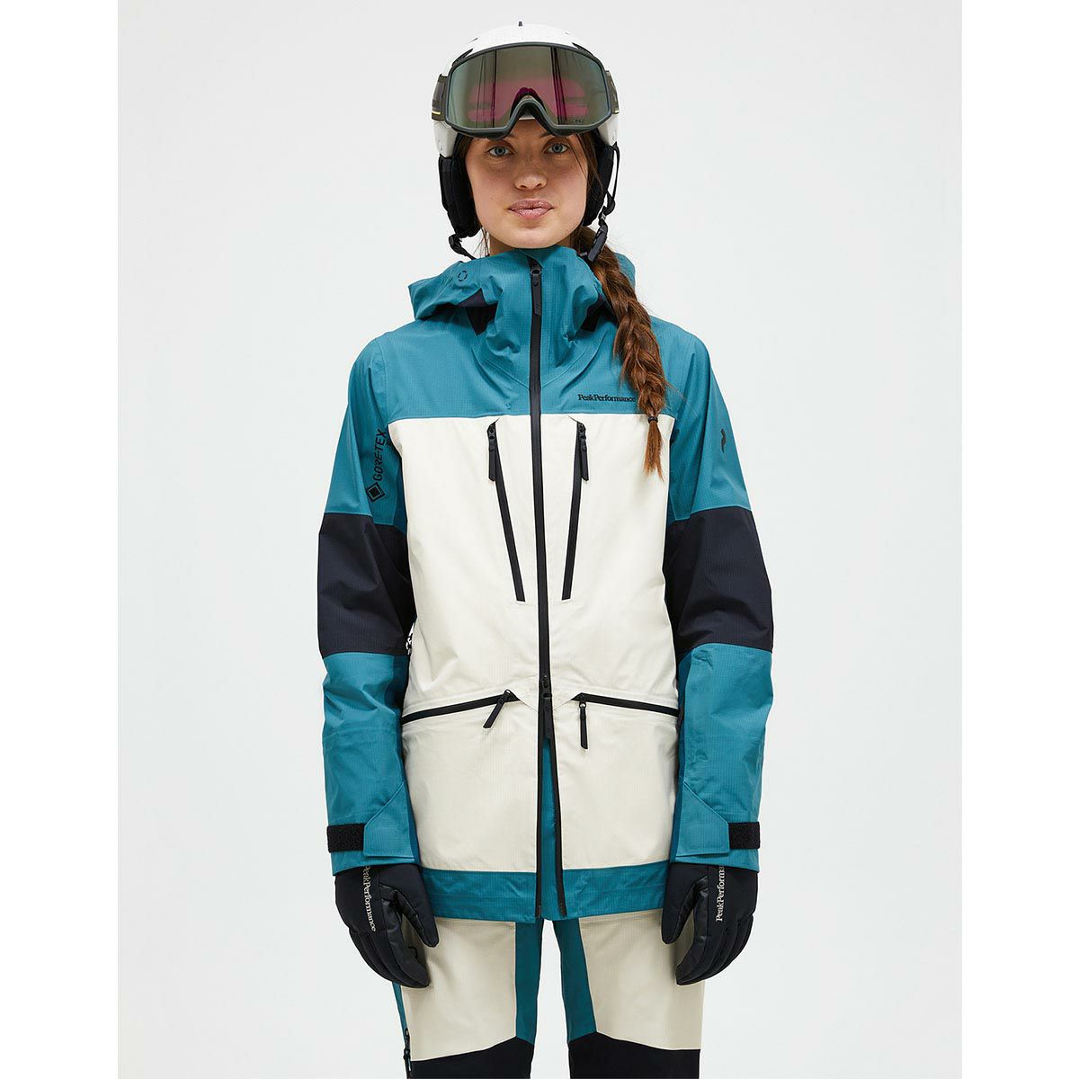 美品♪ピークパフォーマンス　レディース　XSスキーウェア　ジャケット　スノボー Peak Performance ピークパフォーマンス スキーウェア アウター