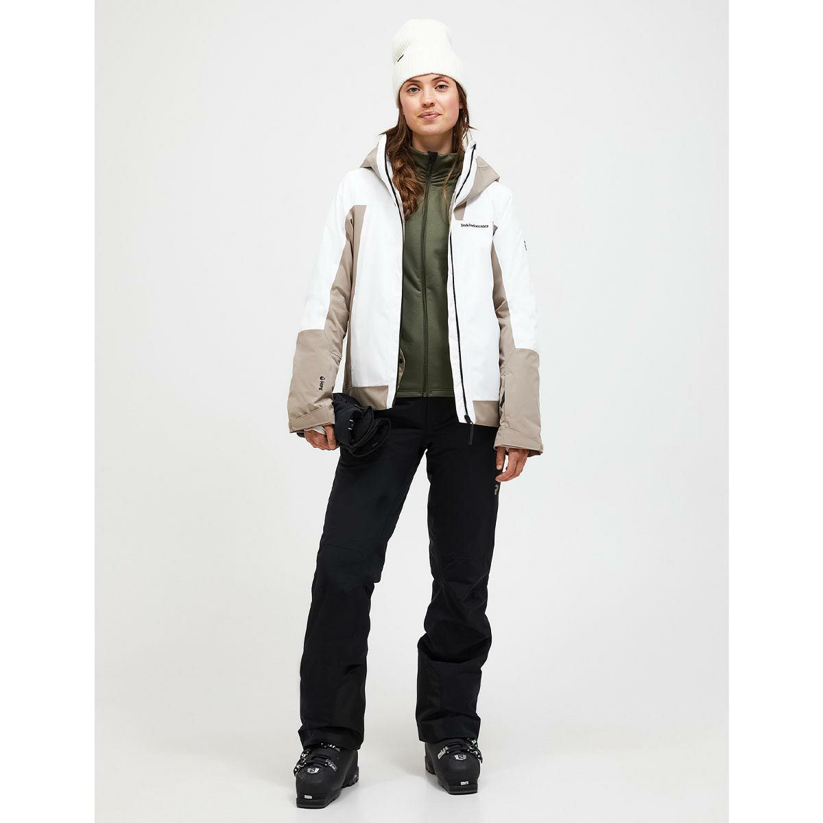 ピークパフォーマンス PEAK PERFORMANCE　スキー スノーボードウェア ジャケット W Rider Tech Insulated Jacket G79822 2024-2025 OFFWHITE 詳細9