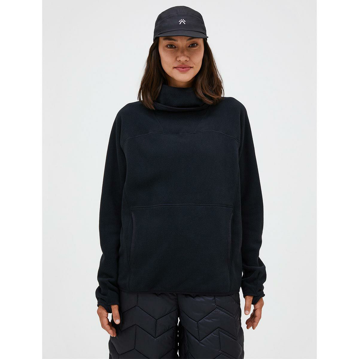 ピークパフォーマンス PEAK PERFORMANCE　スキー スノーボードウェア インナー W Treeline Fleece Hood G79918 2024-2025 詳細2