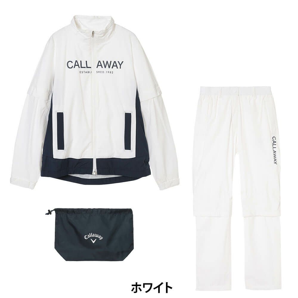 キャロウェイ Callaway　レディース セットアップ 2WAY ベンチレーション レインウェア C26989200　2026年モデル 詳細2