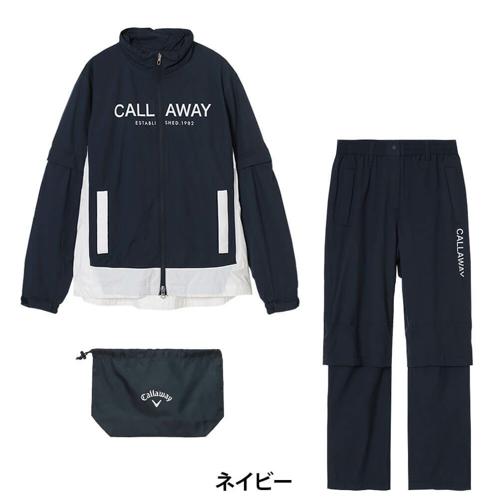 キャロウェイ Callaway　レディース セットアップ 2WAY ベンチレーション レインウェア C26989200　2026年モデル 詳細16