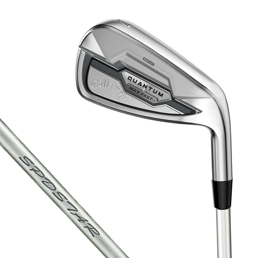 クアンタム マックス FAST レディース アイアン　5本セット（＃7～9、PW、SW）　SPDSTAR 40 LDY カーボンシャフト