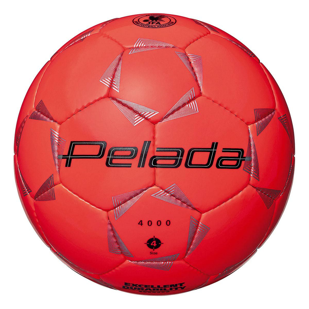 モルテン molten　 ペレーダ 4000 （4号球） 蛍光オレンジ　サッカーボール 2025 春夏 蛍光オレンジ