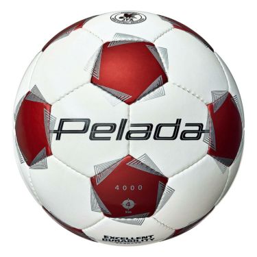 モルテン molten　 ペレーダ 4000 （4号球） ホワイト×メタリックレッド　サッカーボール 2025 春夏 ホワイト×メタリックレッド