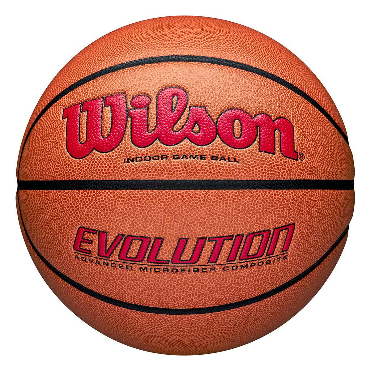 ウイルソン Wilson　 EVOLUTION ゲームボール （7号球） オレンジ/スカーレット　バスケットボール 2024 オレンジ/スカーレット