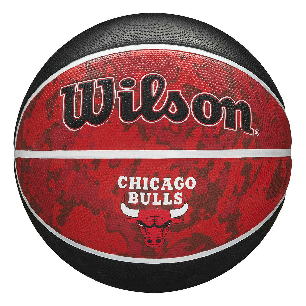 ウイルソン Wilson　 NBA TEAM TIEDYE シカゴ・ブルズ （7号球） レッド　バスケットボール 2024 レッド