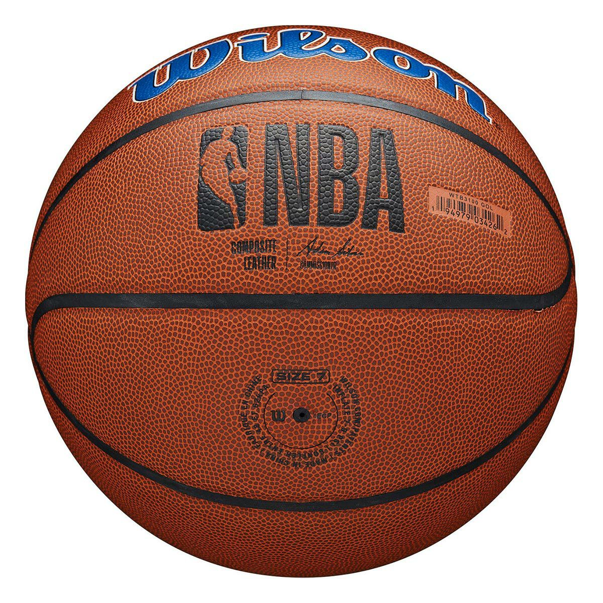 ウイルソン Wilson　 NBA TEAM ALLIANCE GS・ウォリアーズ （7号球） ブラウン　バスケットボール 2024 GS・ウォリアーズ 詳細4