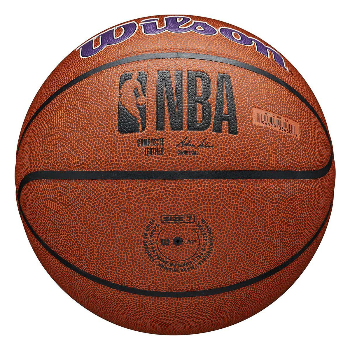 ウイルソン Wilson　 NBA TEAM ALLIANCE ロサンゼルス・レイカーズ （7号球） ブラウン　バスケットボール 2024 ロサンゼルス・レイカーズ 詳細4