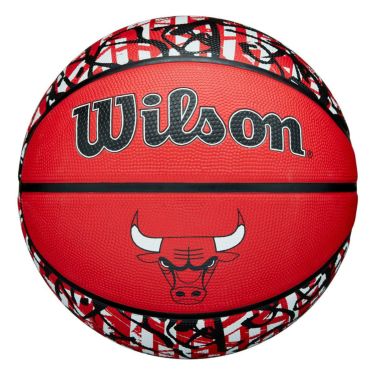 ウイルソン Wilson　 NBA TEAM GRAFFITI CHI BULLS （7号球） レッド　バスケットボール 2025 春夏 レッド