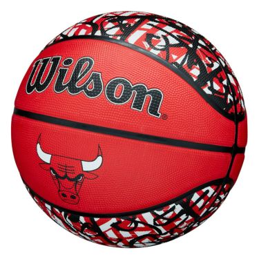 ウイルソン Wilson　 NBA TEAM GRAFFITI CHI BULLS （7号球） レッド　バスケットボール 2025 春夏 レッド 詳細3