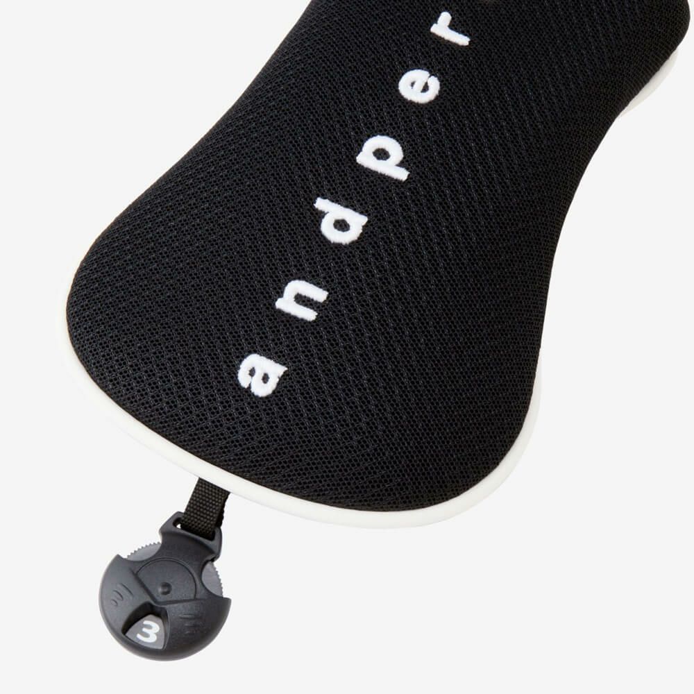 アンパスィ and per se　フェアウェイウッド用 ヘッドカバー AUS7146 20 ブラック　2026年モデル ブラック  詳細3