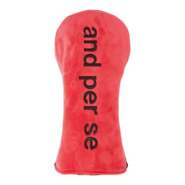 アンパスィ and per se　ドライバー用 ヘッドカバー AUS7316 40 レッド　2026年モデル レッド