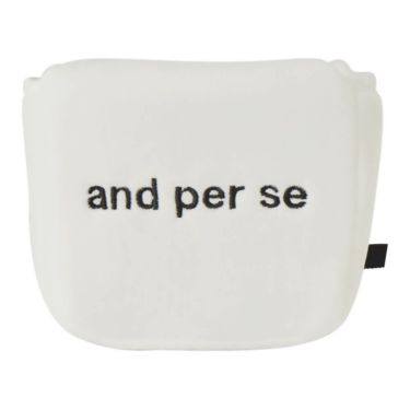 アンパスィ and per se　パターカバー マレット型 AUS7356 10 ホワイト　2026年モデル ホワイト