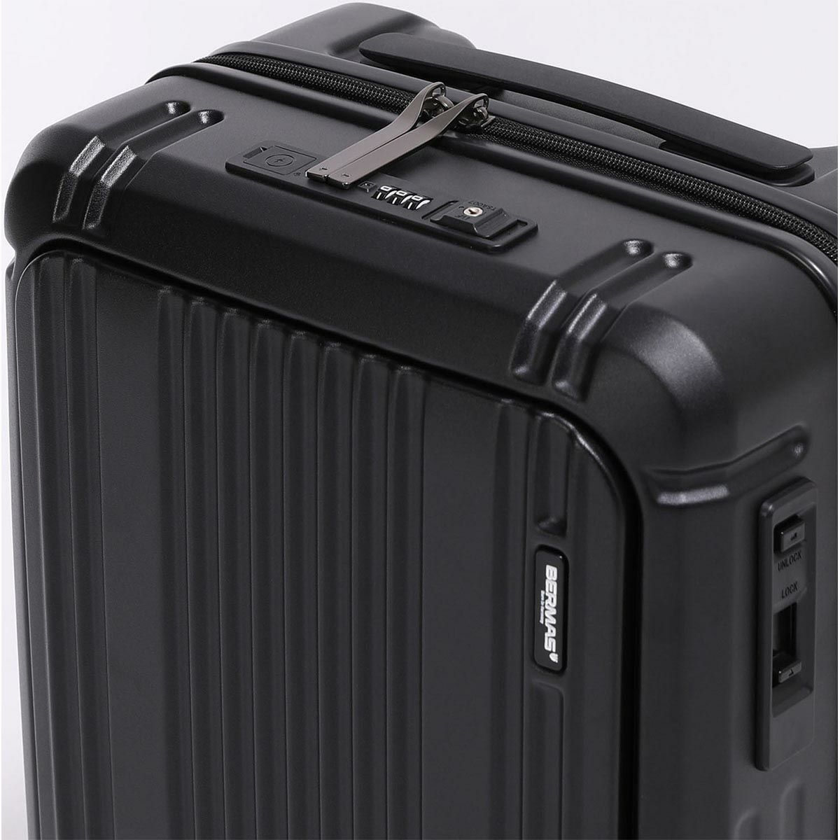 バーマス BERMAS　 INTER CITY2 PRO ワンタッチフロントオープン48c ブラック　キャリーケース 2025 春夏  詳細3