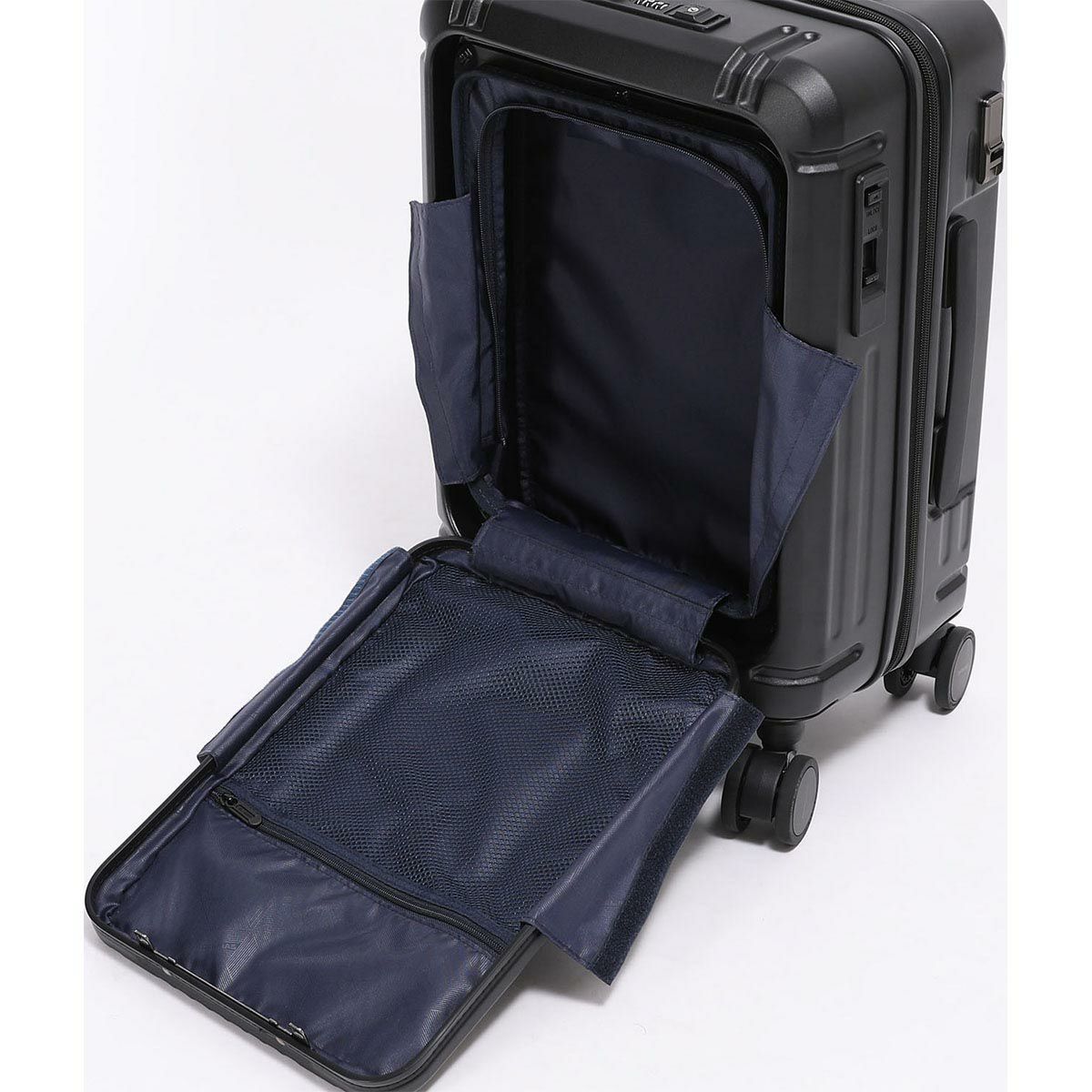 バーマス BERMAS　 INTER CITY2 PRO ワンタッチフロントオープン48c ブラック　キャリーケース 2025 春夏  詳細9