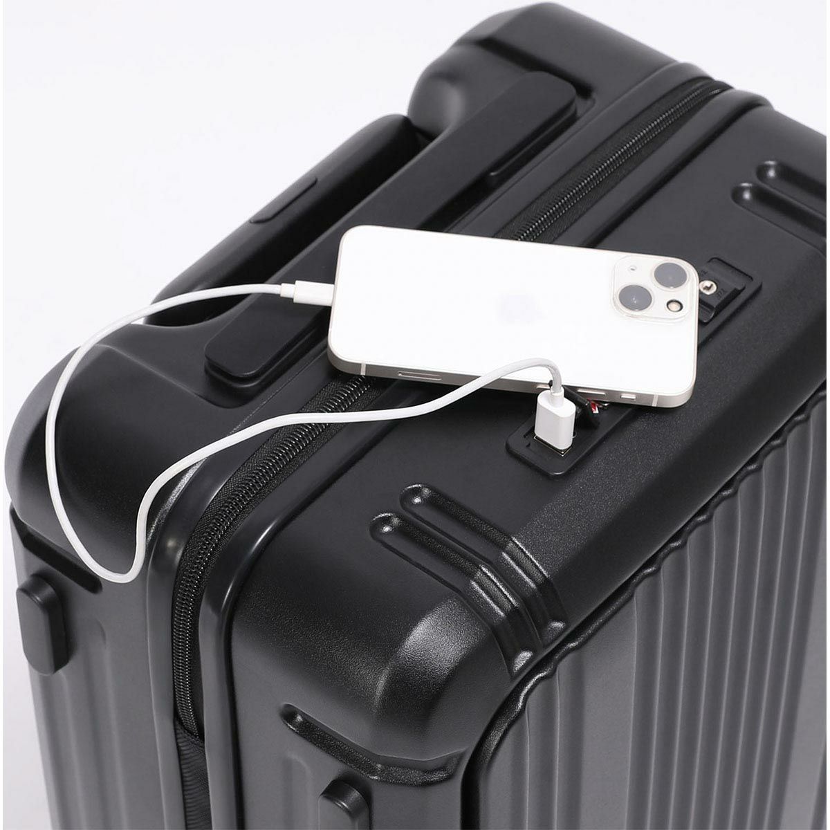 バーマス BERMAS　 INTER CITY2 PRO ワンタッチフロントオープン48c ブラック　キャリーケース 2025 春夏  詳細13