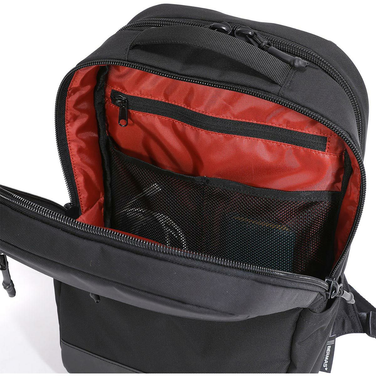 バーマス BERMAS　 BAUER IV 2層リュックM ブラック　バックパック 2024 秋冬  詳細11