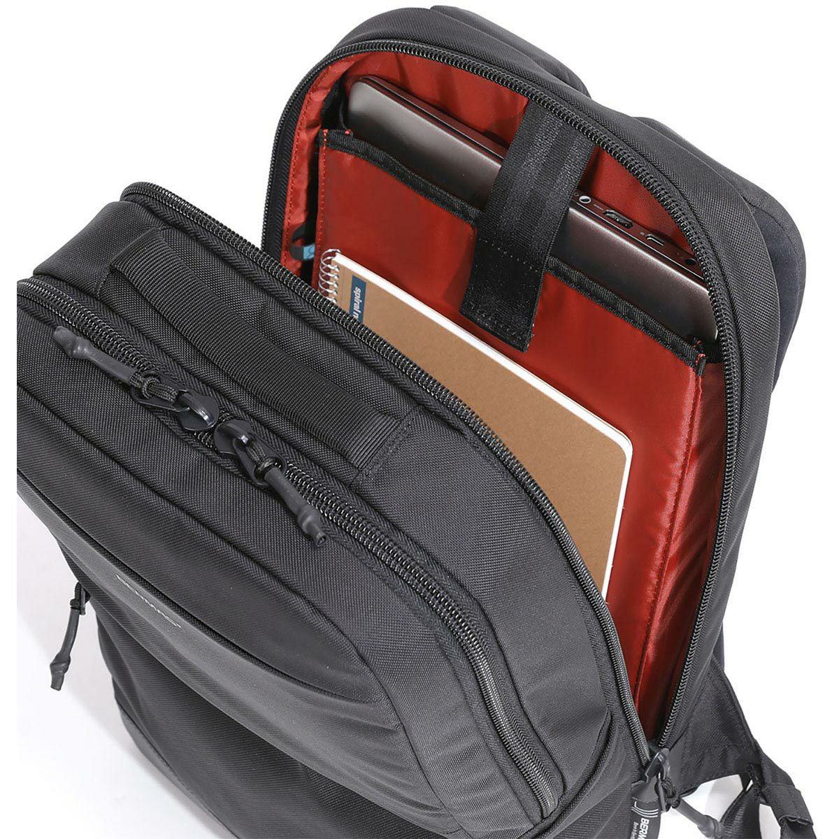 バーマス BERMAS　 BAUER IV 2層リュックM ブラック　バックパック 2024 秋冬  詳細14