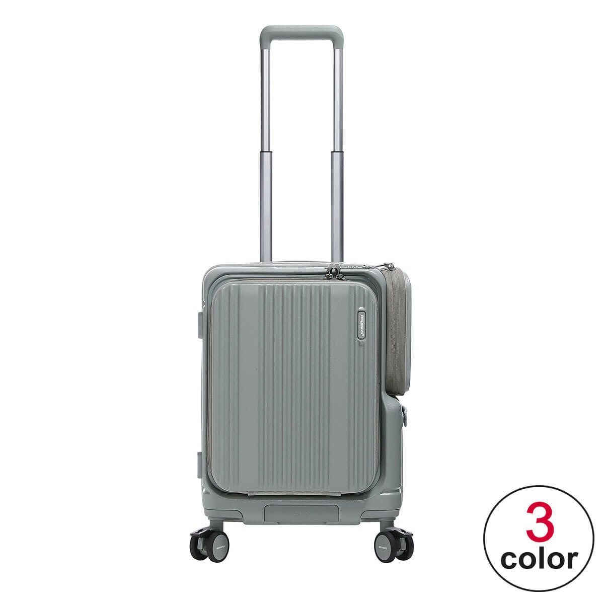 バーマス BERMAS　 EURO CITY3 サイドポケット付きフロントオープン48c　キャリーケース 2025 春夏  詳細1