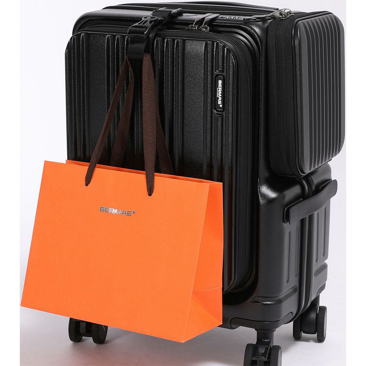 バーマス BERMAS　 EURO CITY3 サイドポケット付きフロントオープン48c　キャリーケース 2025 春夏  詳細10