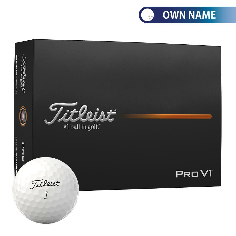 オウンネーム専用　タイトリスト　プロV1 2025年モデル　ゴルフボール　1ダース（12球入り）　ホワイト
