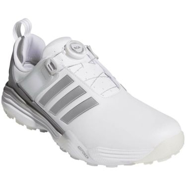 アディダス adidas　アディパワー 26 ボア　メンズ スパイクレス ゴルフシューズ OOM30 JS4140　2026年モデル ホワイト/シルバー/グレー 詳細5
