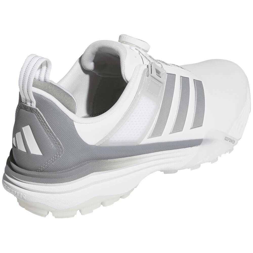 アディダス adidas　アディパワー 26 ボア　メンズ スパイクレス ゴルフシューズ OOM30 JS4140　2026年モデル ホワイト/シルバー/グレー 詳細6