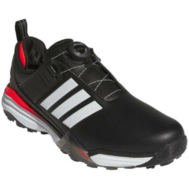 アディダス adidas　アディパワー 26 ボア　メンズ スパイクレス ゴルフシューズ OOM30 JS4141　2026年モデル ブラック/ホワイト/レッド 詳細5