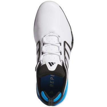 アディダス adidas　アディパワー 26　メンズ スパイクレス ゴルフシューズ OPJ09 JQ6815　2026年モデル ホワイト/ブラック/ブルー 詳細2